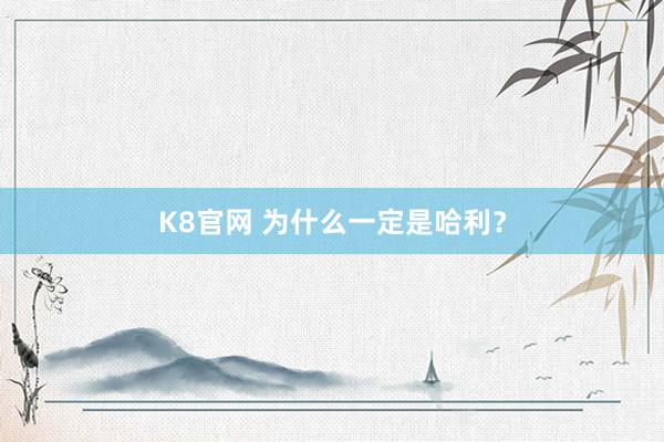 K8官网 为什么一定是哈利？