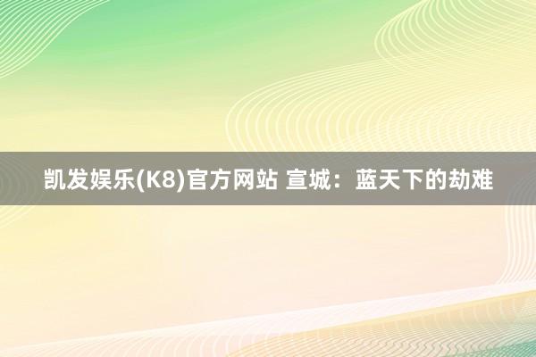凯发娱乐(K8)官方网站 宣城：蓝天下的劫难